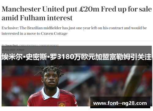 埃米尔·史密斯·罗3180万欧元加盟富勒姆引关注 埃米尔·史密斯·罗3180万欧元加盟富勒姆引关注